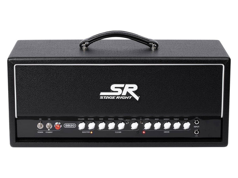 Stage Right by Monoprice SB20 50-Watt All Tube 2-Channel Guitar Amp Head with Reverb