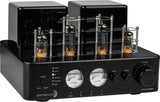 Dayton Audio HTA100BT Hybrid Stereo Tube Amplifier with Bluetooth USB Aux Phono in Sub Out 100W